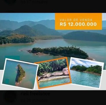 Oferta ILHA EM Paraty RJ de 23900m² por 12 milhões com Doc em Cartório