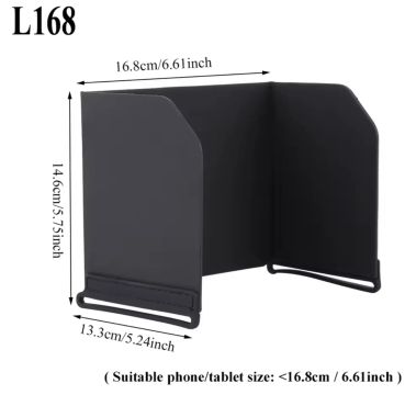 Guarda sol, capa solar para monitor externo de câmeras ou drones 