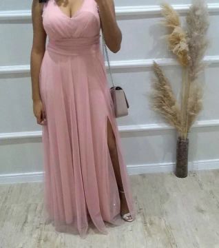 Vestido Longo Rosê 