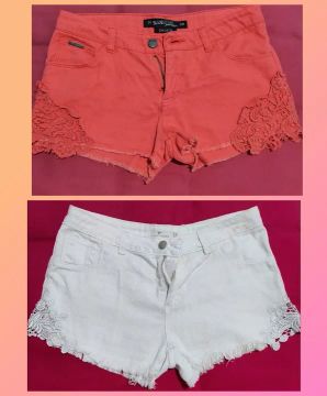 2 Shorts feminino tamanho 38 por 30,00