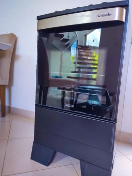 Fogão 4 bocas Mueller Piacere Vetro, Acendimento automático, Preto Fosco.