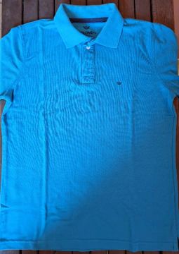 Kit 2 camisas polo Azul e Vermelho - Tam P