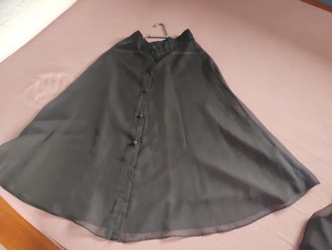 Calça e saia organza