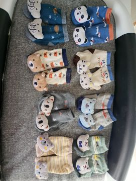 10 Pares de Meias Bebê com Personagens Divertidos