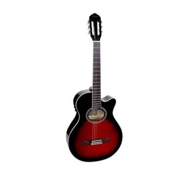 Violão clássico Giannini Performance GNF-1D CEQ para destros brown red bu