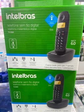 Telefone S/ fio Capacidade até 7 ramais 