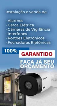 Cerca elétrica - CFTV - Alarmes - motores portão 