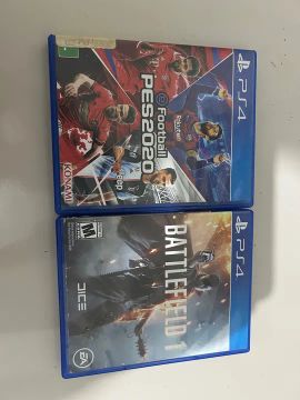 Pes 2020 e batllefield 1, 80$ os dois juntos 