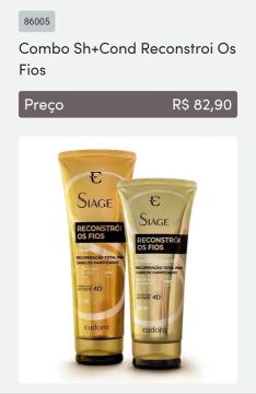 Combo Reconstrução Siage Eudora