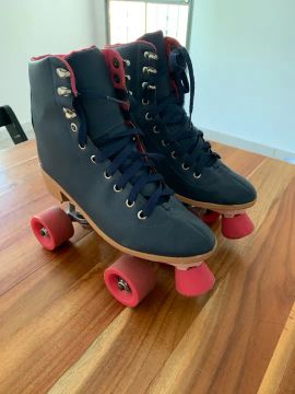 Patins Quad Roller Azul - Tamanho 37 serve 36
