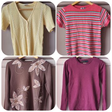 Cardigan, suéter, diversos tamanhos e modelos