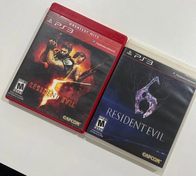 Resident Evil 5 e 6 jogos PS3