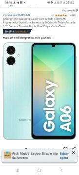 Samsung Galaxy A06 128GB - Verde Claro