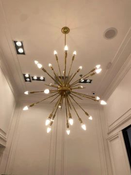 Lustre Maravilhoso de Latão Dourado Perfeito Muito Barato