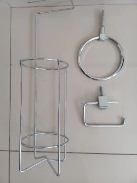 Kit de Acessórios para Banheiro em Aço Inox