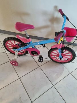 Bicicleta Infantil Rosa e Azul