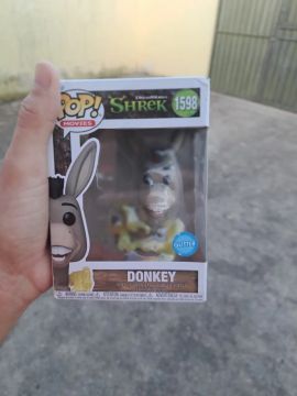 Boneco Funko Pop Donkey Shrek - Glitter