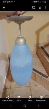 Lustre murano azul fosco!