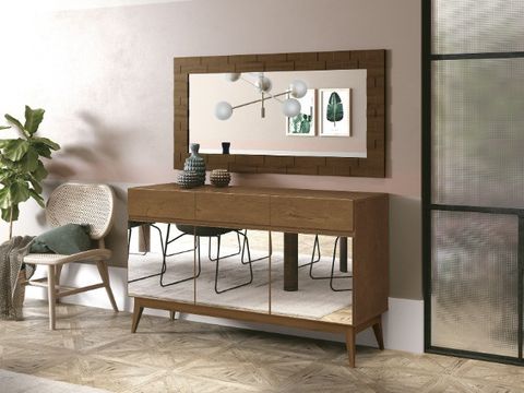 Buffet / Aparador Malibú frente espelhada novidade = Entrega e montagem grátis!