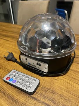Globo Mágico com Bluetooth e Controle Remoto - Iluminação para Festas!