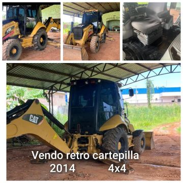 Vende se uma retroescavadeira Cartepilla em 2014
