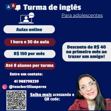 Aulas de inglês para adolescentes (A partir de 11 anos)