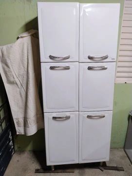 Armário de Cozinha Branco 6 Portas