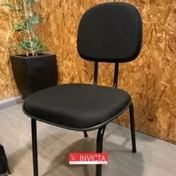 PROMOÇÃO Cadeira Secretária Fixa 4 pés para Escritório/Home Office