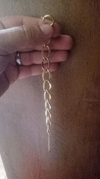 Pulseira de corrente dourada 