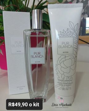 Kit Perfume e Loção Corporal Pur Blanca Avon