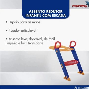 Assento Redutor Infantil com Escada - Novo