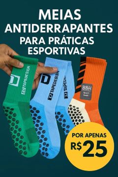Meias Antiderrapantes para Práticas Esportivas