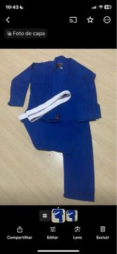 Kimono de Judô Infantil Azul