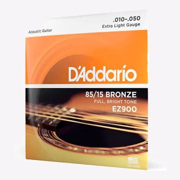 Cordas para Violão Aço DAddario .010 EZ900 Bronze 85/15