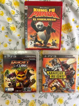 3 jogos PS3 - Kung Fu Panda, Ratchet & Clank All 4 One, Anarchy Reigns