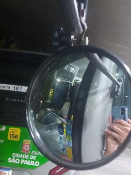Espelho convexo 170mm para ônibus urbano 