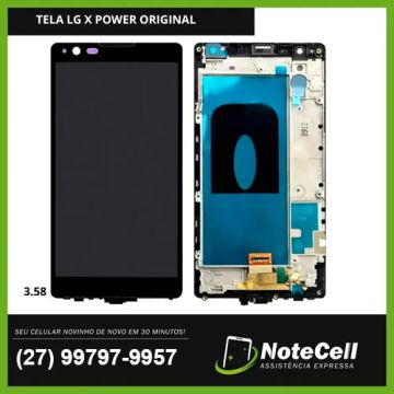 Tela Display P/ Lg X Power K220 Preto 3.58 - Instalação Expressa Em 30 Minutos!