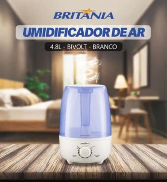Umidificador 4.8l BUD04B, Britânia, Bivolt Novos Originais