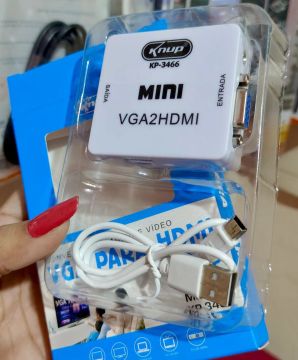 Conversor VGA para HDMI Mini Knup KP-3466