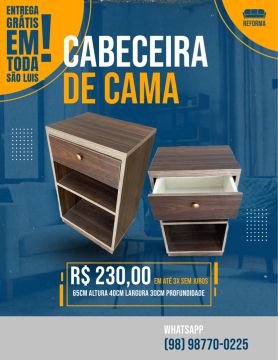 Cabeceira de Cama em MDF - R$ 230,00