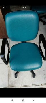 Cadeira de Escritório Giratória Azul
