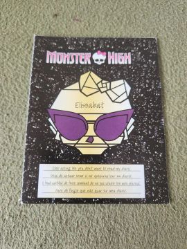Monster High diário Elissabat básica Original Mattel
