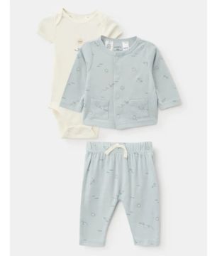 CONJUNTO LONGO 3 PEÇAS CARTERS NOVO