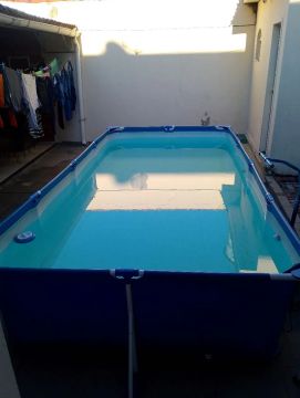 Piscina inflável.