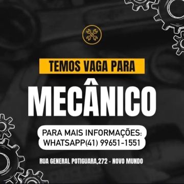 MECÂNICO AUTOMOTIVO - MÁXIMA PRIME AUTO CENTER