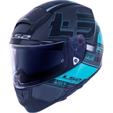 Capacete LS2 FF399 Freewind - Preto e Azul - Tamanho M
