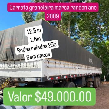 carreta graneleira randon Ano 2009
