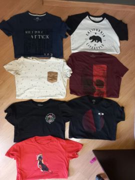 Lote camiseta de marca P/M diversas 