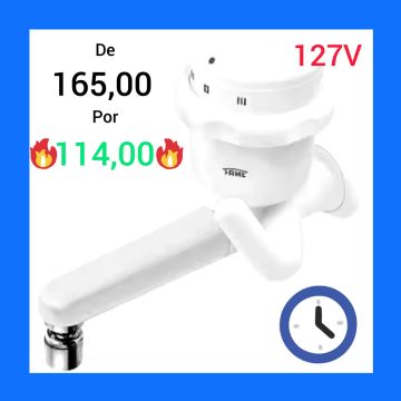Torneira Elétrica Fame Parede Reta Cozinha 127V 4.800W