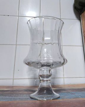 Vaso Decorativo de Vidro Transparente